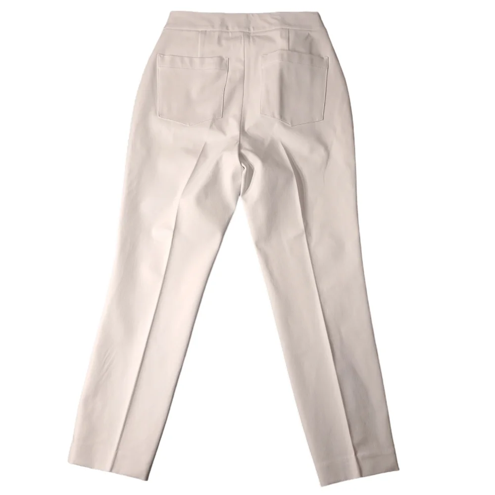 SPANX Women's Slim Straight Pants in Classic White Size L 20372R Grey Linings - Picture 4 of 16
